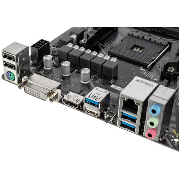 Материнская плата Gigabyte A520M H Soc-AM4 AMD A520 2xDDR4 mATX AC`97 8ch(7.1) GbLAN RAID+DVI+HDMI -13
