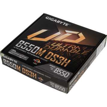 Материнская плата Gigabyte B550M DS3H Soc-AM4 AMD B550 4xDDR4 mATX AC`97 8ch(7.1) GbLAN RAID+DVI+HDMI -9