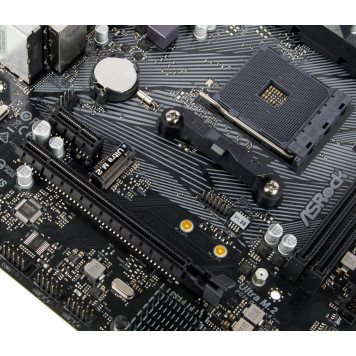 Материнская плата Asrock A520M-HVS Soc-AM4 AMD A520 2xDDR4 mATX AC`97 8ch(7.1) GbLAN RAID+VGA+HDMI -5