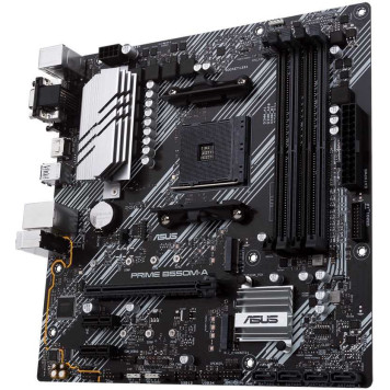 Материнская плата Asus PRIME B550M-A Soc-AM4 AMD B550 4xDDR4 mATX AC`97 8ch(7.1) GbLAN RAID+VGA+DVI+HDMI -2