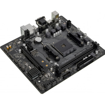 Материнская плата Asrock A520M-HVS Soc-AM4 AMD A520 2xDDR4 mATX AC`97 8ch(7.1) GbLAN RAID+VGA+HDMI -3