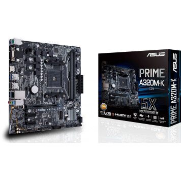 Материнская плата Asus PRIME A320M-K/CSM Soc-AM4 AMD A320 2xDDR4 mATX AC`97 8ch(7.1) GbLAN RAID+VGA+HDMI -5