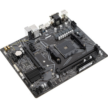 Материнская плата Gigabyte A520M S2H Soc-AM4 AMD A520 2xDDR4 mATX AC`97 8ch(7.1) GbLAN RAID+VGA+DVI+HDMI -4