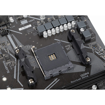Материнская плата Gigabyte A520M S2H Soc-AM4 AMD A520 2xDDR4 mATX AC`97 8ch(7.1) GbLAN RAID+VGA+DVI+HDMI -10