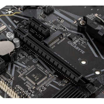 Материнская плата Gigabyte A520M H Soc-AM4 AMD A520 2xDDR4 mATX AC`97 8ch(7.1) GbLAN RAID+DVI+HDMI -10