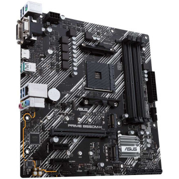 Материнская плата Asus PRIME B550M-K Soc-AM4 AMD B550 4xDDR4 mATX AC`97 8ch(7.1) GbLAN RAID+VGA+DVI+HDMI -1