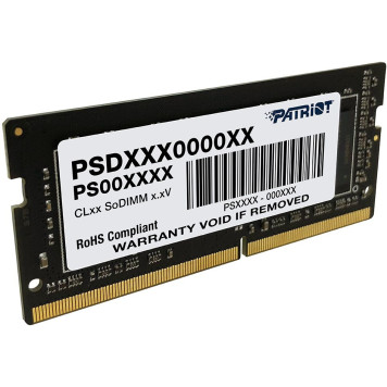 Память DDR4 8Gb 3200MHz Patriot PSD48G320081S Signature RTL PC4-25600 CL22 SO-DIMM 260-pin 1.2В single rank -2