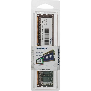 Память DDR3 4Gb 1600MHz Patriot PSD34G16002 RTL PC3-12800 CL11 DIMM 240-pin 1.5В 