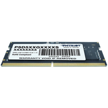 Память DDR5 32Gb 4800MHz Patriot PSD532G48002S RTL PC5-38400 CL40 SO-DIMM 260-pin 1.1В dual rank Ret -3