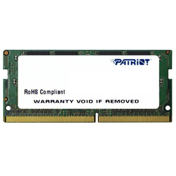 Память DDR4 8Gb 2666MHz Patriot PSD48G266682S RTL PC3-21300 CL19 SO-DIMM 260-pin 1.2В single rank 