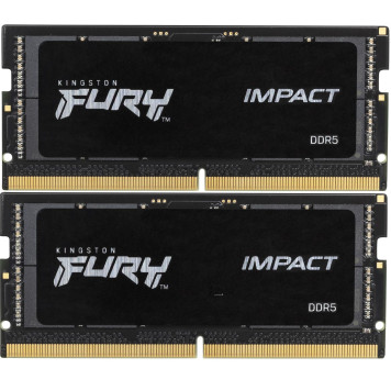 Память DDR5 2x32GB 5600MHz Kingston KF556S40IBK2-64 Fury Impact RTL PC5-44800 CL40 SO-DIMM 262-pin 1.1В dual rank Ret 