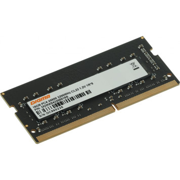 Память DDR4 16Gb 3200MHz Digma DGMAS43200016S RTL PC4-25600 CL22 SO-DIMM 260-pin 1.2В single rank -2