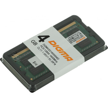 Память DDR3 4Gb 1600MHz Digma DGMAS31600004D RTL PC3-12800 CL11 SO-DIMM 204-pin 1.5В dual rank -2