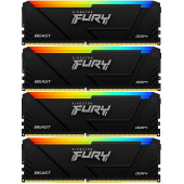 Память DDR4 4x32GB 3200MHz Kingston KF432C16BB2AK4/128 Fury Beast Black RGB RTL Gaming PC4-25600 CL16 DIMM 288-pin 1.35В dual rank с радиатором Ret