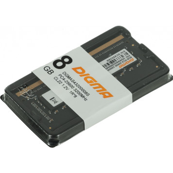 Память DDR4 8Gb 3200MHz Digma DGMAS43200008S RTL PC4-25600 CL22 SO-DIMM 260-pin 1.2В single rank -4