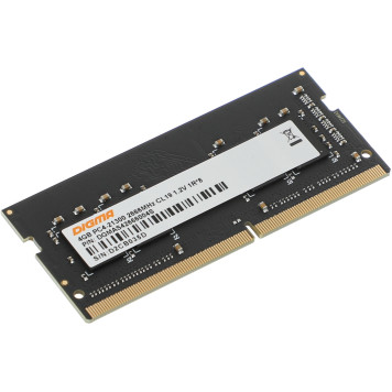 Память DDR4 4Gb 2666MHz Digma DGMAS42666004S RTL PC4-21300 CL19 SO-DIMM 260-pin 1.2В single rank -4