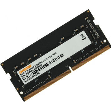 Память DDR4 8Gb 3200MHz Digma DGMAS43200008S RTL PC4-25600 CL22 SO-DIMM 260-pin 1.2В single rank -2