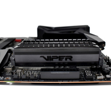 Память DDR4 2x16Gb 3000MHz Patriot PVB432G300C6K Viper 4 Blackout RTL Gaming PC4-24000 CL16 DIMM 288-pin 1.35В dual rank с радиатором Ret -4