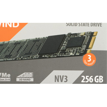 Накопитель SSD SunWind PCIe 3.0 x4 256GB SWSSD256GN3T NV3 M.2 2280 -6