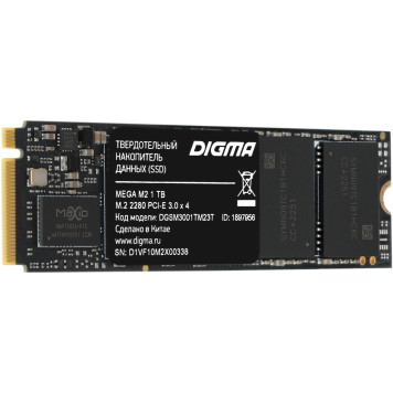 Накопитель SSD Digma PCI-E 3.0 x4 1Tb DGSM3001TM23T MEGA M2 M.2 2280 -2