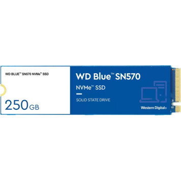 Накопитель SSD WD PCI-E 3.0 x4 250Gb WDS250G3B0C Blue SN570 M.2 2280 