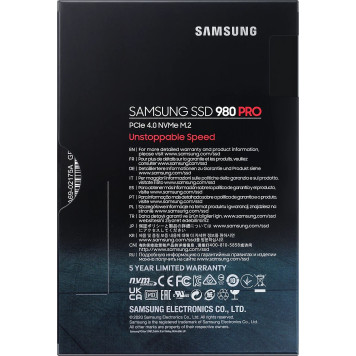 Накопитель SSD Samsung PCIe 4.0 x4 1TB MZ-V8P1T0B/AM 980 PRO M.2 2280 -4