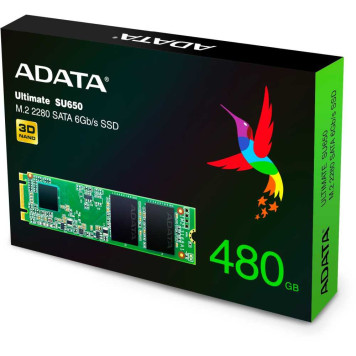 Накопитель SSD A-Data SATA III 480Gb ASU650NS38-480GT-C Ultimate SU650 M.2 2280 -3