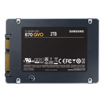 Накопитель SSD Samsung SATA III 2Tb MZ-77Q2T0BW 870 QVO 2.5