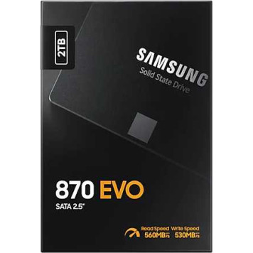 Накопитель SSD Samsung SATA III 2Tb MZ-77E2T0BW 870 EVO 2.5