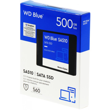 Накопитель SSD WD SATA-III 500GB WDS500G3B0A Blue 2.5