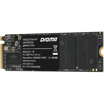 Накопитель SSD Digma PCI-E 3.0 x4 1Tb DGSM3001TM23T MEGA M2 M.2 2280 -3