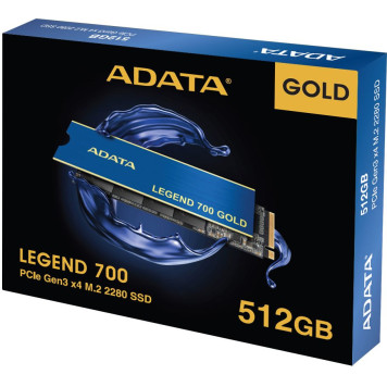 Накопитель SSD A-Data PCIe 3.0 x4 512GB SLEG-700G-512GCS-SH7 Legend 700 Gold M.2 2280 -6
