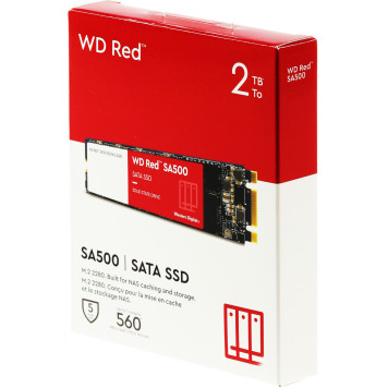 Накопитель SSD WD SATA-III 2TB WDS200T1R0B Red SA500 M.2 2280 