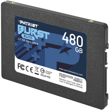 Накопитель SSD Patriot SATA III 480Gb PBE480GS25SSDR Burst Elite 2.5