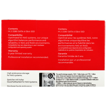 Накопитель SSD WD SATA-III 1TB WDS100T1R0B Red SA500 M.2 2280 -2