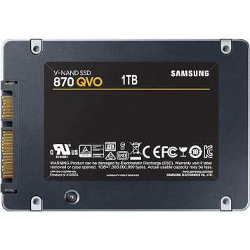 Накопитель SSD Samsung SATA III 1Tb MZ-77Q1T0BW 870 QVO 2.5