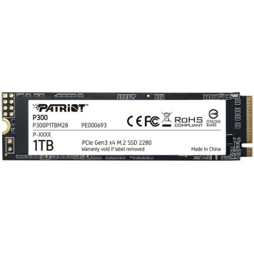 Накопитель SSD Patriot PCI-E x4 1Tb P300P1TBM28 P300 M.2 2280 