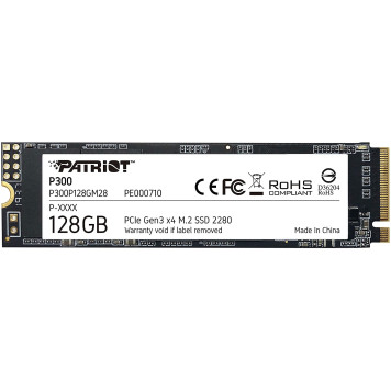 Накопитель SSD Patriot PCI-E x4 128Gb P300P128GM28 P300 M.2 2280 