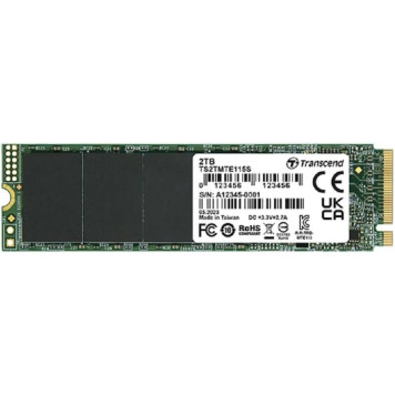 Накопитель SSD Transcend PCI-E 3.0 x4 2TB TS2TMTE115S 115S M.2 2280 0.2 DWPD 