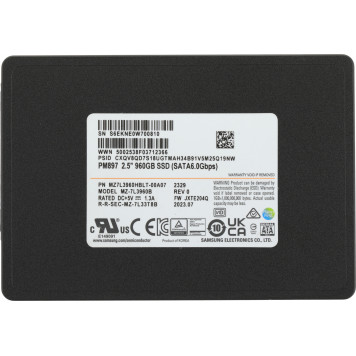 Накопитель SSD Samsung SATA-III 960GB MZ7L3960HBLT-00A07 PM897 2.5