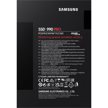 Накопитель SSD Samsung PCI-E 4.0 x4 1Tb MZ-V9P1T0BW 990 PRO M.2 2280 