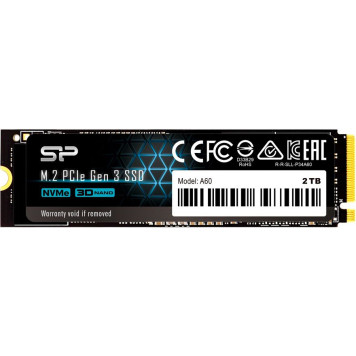 Накопитель SSD Silicon Power PCI-E 3.0 x4 2Tb SP002TBP34A60M28 M-Series M.2 2280 