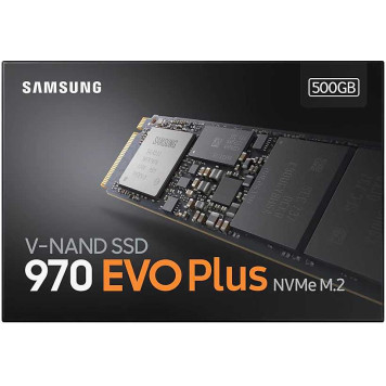 Накопитель SSD Samsung PCI-E x4 500Gb MZ-V7S500BW 970 EVO Plus M.2 2280 -1