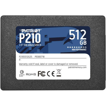 Накопитель SSD Patriot SATA III 512Gb P210S512G25 P210 2.5