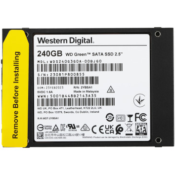 Накопитель SSD WD SATA-III 240GB WDS240G3G0A Green 2.5