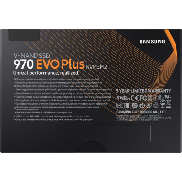 Накопитель SSD Samsung PCIe 3.0 x4 1TB MZ-V7S1T0B/AM 970 EVO Plus M.2 2280 -3