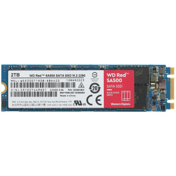 Накопитель SSD WD SATA-III 2TB WDS200T1R0B Red SA500 M.2 2280 -4