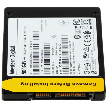 Накопитель SSD WD SATA-III 500GB WDS500G3B0A Blue 2.5