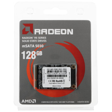 Накопитель SSD AMD SATA 128GB R5MS128G5 Radeon R5 mSATA 