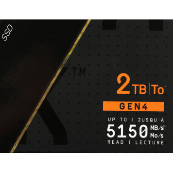 Накопитель SSD WD PCIe 4.0 x4 2TB WDS200T3X0E Black SN770 M.2 2280 -1